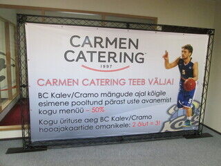 3,2 x 2m Trussi banderolliteline Carmen Catering