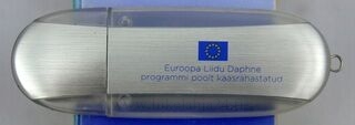 Muistitikku logolla Euroopa Liit