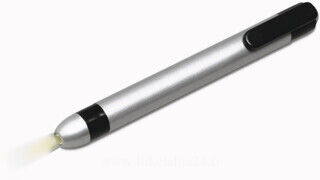 Pen style plastic pocket torch.