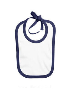Baby Bib with Contrast Ties 2. picture