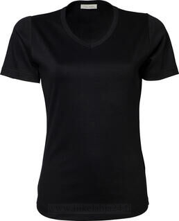 Ladies V-Neck Interlock T-Shirt 2. kuva