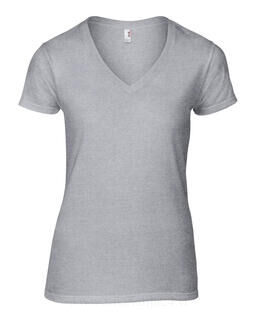 Women`s Fashion Basic V-Neck Tee 2. picture