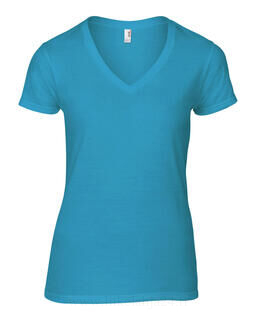 Women`s Fashion Basic V-Neck Tee 4. picture