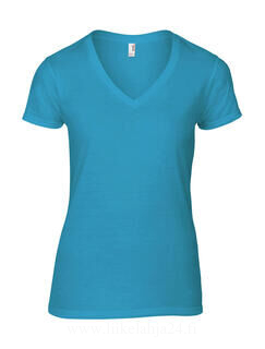 Women`s Fashion Basic V-Neck Tee 17. picture