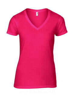 Women`s Fashion Basic V-Neck Tee 19. picture