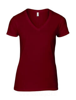 Women`s Fashion Basic V-Neck Tee 18. picture
