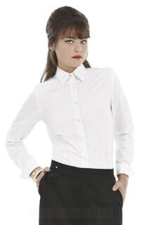 Ladies` Heritage Long Sleeve Poplin Shirt 2. kuva